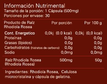 RHODIOLA ROSEA - Imagen Adicional