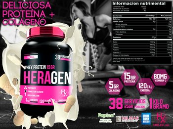 HERAGEN 500gr - Proteína + Colágeno - Imagen Adicional
