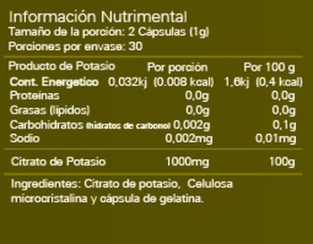 CITRATO DE POTASIO - Imagen Adicional