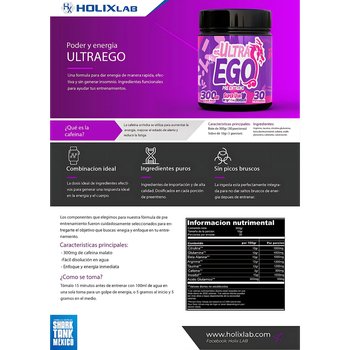 PRE ENTRENO - ULTRA EGO Superuva 300gr - Imagen Adicional