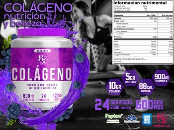 COLÁGENO HIDROLIZADO FRANCÉS 600gr - Imagen Adicional