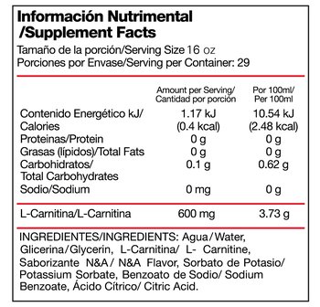 CARNITINA LIQUIDA - Imagen Adicional
